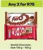 Nestle Chocolate Slab-For Any 2 x 135g-150g