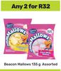 Beacon Mallows Assorted-For Any 2 x 135g