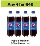 Pepsi Soft Drink Assorted-For Any 4 x 500ml