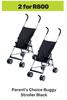 Parent's Choice Buggy Stroller Black-For 2