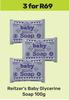 Reitzer's Baby Glycerine Soap-For 3 x 100g