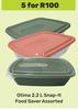 Otima 2.2L Snap It Food Saver Assorted-For 5