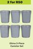 Otima 3 Piece Canister Set-For 2