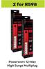 Powerworx 12 Way High Surge Multiplug-For 2