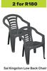 Sal Kingston Low Back Chair-For 2