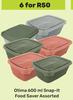 Otima 600ml Snap It Food Saver Assorted-For 6