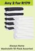 Always Home Washcloth 10 Pack Assorted-For Any 2