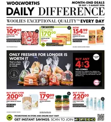 Woolworths Western Cape & Eastern Cape : Daily Difference (20 July - 02 August 2026)