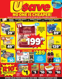 Usave KwaZulu-Natal : No One Is Cheaper (20 July - 10 August 2026)