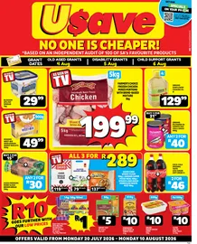 Usave Northern Cape & Free State : No One Is Cheaper (20 July - 10 August 2026)