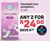 Essentials Care Pantyliners-For 2 x 20s