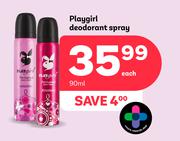 Playgirl Deodorant Spray-90ml Each