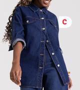 Button Up Denim Jacket XS-L-Each