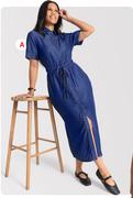 Maxi Shirt Dress XS-L-Each