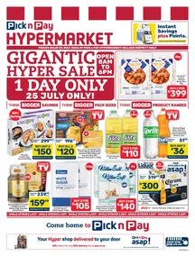 Pick n Pay Hypermarket Eastern Cape : Gigantic Hyper Sale (25 July 2026 Only!)