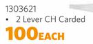 Econo 2 Lever CH Carded Lockset 1303621