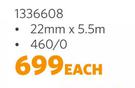 Copper Tube 22mm x 5.5m 1336608