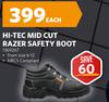 Hi-Tec Mid Cut Razer Safety Boot 1369267