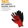 RST Safety Gloves Size 10 1372164/1372163