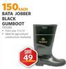 Bata Jobber Black Gumboot 1393285