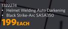 Helmet Welding Auto Darkening 1322274