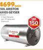 Ariston Axios 150Ltr Geyser 1305330