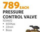 Pressure Control Valve 600 Kpa 1034612