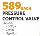 Pressure Control Valve 400 Kpa 1320200