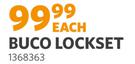 Buco Lockset 3 Lever Chrome 1368363