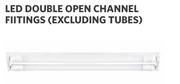 Radiant LED Tube 18W 1200mm 6500K LED Dbl Open Channel Fittings (Excluding Tubes) 1335020