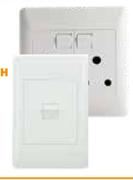 Apollo Double Wall Socket White 1372538