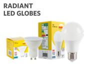 Radiant LED Globes A60 6W B22 Or E27 Day Light 1406221/1406222