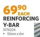 Reinforcing Y-Bar 10mm x 6m 1074224