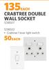Crabtree Double Wall Socket 1238507