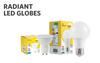 Radient LED Globe A60 6W B22 ER27 Day Light 1406221/22