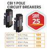 CBI 1 Pole Circuit Breaker (10A) 1301769