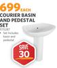 Courier Basin And Pedestal Set 1175287