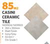 Casini Ceramic Tiles 350 x 350mm Grade 1 (Matt Finish) 1409904/1409903-Per Sqm