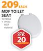 MDF Toilet Seat (White) 1078069