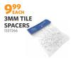 3mm Tile Spacers 1337266-Each