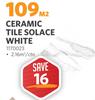 Ceramic Tile Solace (White) 1170023-Per Sqm