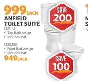 Anfield Top Flush Toilet Suite Incl Seat 1321145