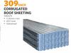 Corrugated Roof Sheeting (Galvanised) 0.30mm x 6m 1083474
