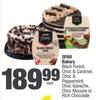 Spar Bakery Black Forest Choc & Caramel,Peppermint,Ganache,Choc Mousse Or Rich Chocolate-Each