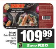 Eskort Gold Medal Pork Sausages-750g