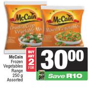 McCain Frozen Vegetables Range Assorted-For 2 x 250g