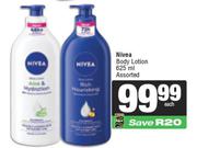 Nivea Body Lotion Assorted-625ml