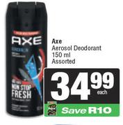 Axe Aerosol Deodorant Assorted-150ml