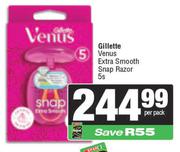 Gillette Venus Extra Smooth Snap Razor-5s Per Pack