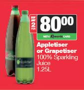 Appletiser Or Grapetiser 100% Sparkling Juice-For 2 x 1.25L